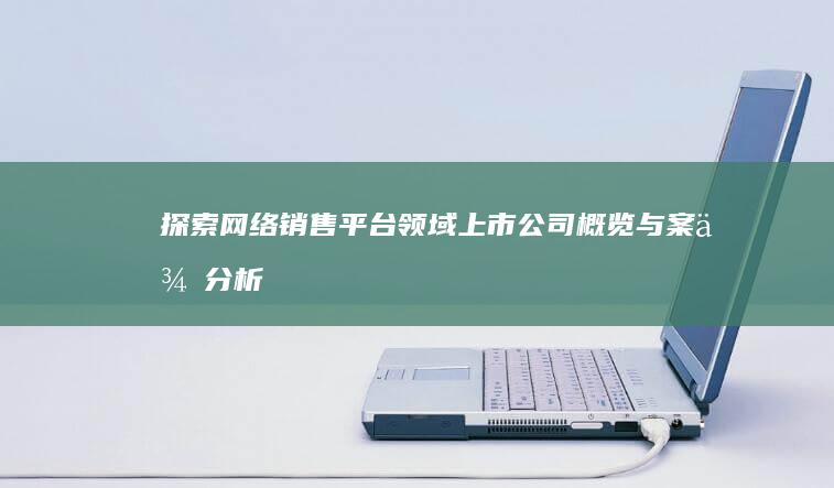 探索网络销售平台领域：上市公司概览与案例分析